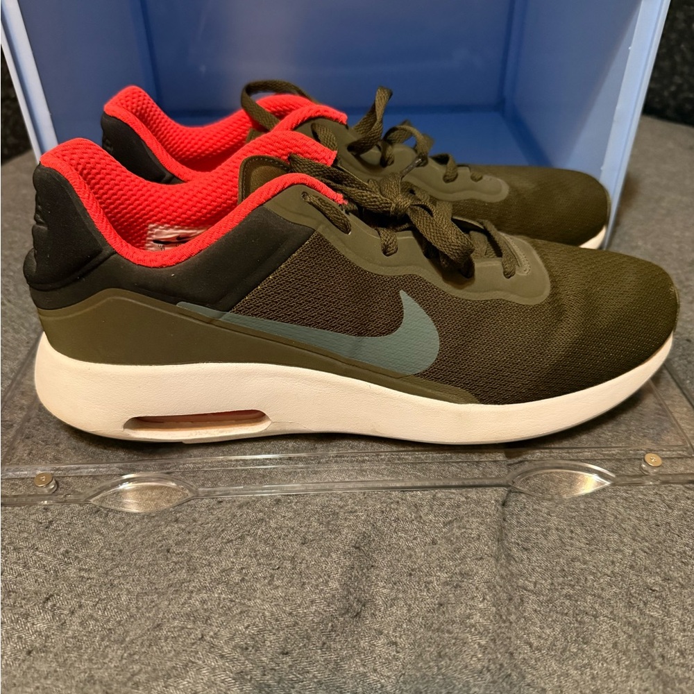 Nike Olive and Coral Athletic Shoes